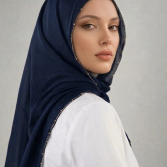 Taşlı Organze şal 