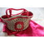 Fuschia-Gray Basket