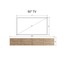 Duvara Monte Modern Minimalist Atlantik Çam Tv Ünitesi Mdf 160 cm