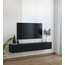 Duvara Monte Modern Minimalist Siyah Tv Ünitesi Mdf 160 cm