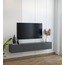 Duvara Monte Modern Minimalist Antrasit Tv Ünitesi Mdf 160 cm