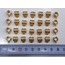 8 mm döküm kulplu ara aksesuar sarı 6 adet