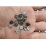 8 mm tuğra tek kulplu döküm aksesuar gümüş  14 adet
