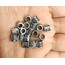 8 mm döküm ara aksesuar gümüş 6 adet