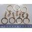 Gold Anahtarlik halkası 25 mm 10 adet
