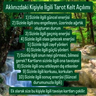 Aklınızdaki Kişiyle İlgili Tarot Kelt Açılımı