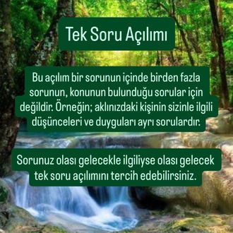 Tarot Tek Soru Danışmanlık