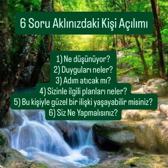 6 Soru İlişki Tarot Açılımı