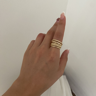 Ayarlanabilir Gold Yüzük