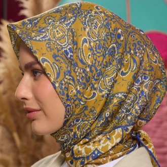 İpekhan Marrakech Koleksiyon Soft Eşarp 1210 - Yağ yeşili 02