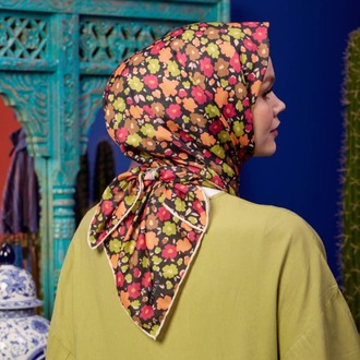 İpekhan Marrakech Koleksiyon Soft Eşarp 1192 - 15 Siyah/Manekşe
