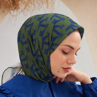 İpekhan Eva Desen Eşarp 1132 - Haki 08