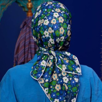 İpekhan Marrakech Koleksiyon Soft Eşarp 1192 - 07 Yeşil/somon