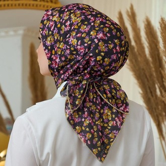 İpekhan Yaz Işıltısı Koleksiyonu Soft Eşarp 1191 - Siyah Orange 07