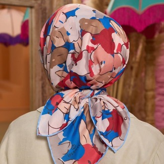 İpekhan Marrakech Koleksiyon Soft Eşarp 1209 - Borda Mavi 13