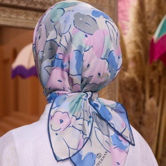 İpekhan Marrakech Koleksiyon Soft Eşarp 1209 - Mavi Lila 12