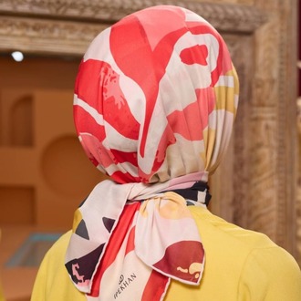 İpekhan Marrakech Koleksiyon Soft Eşarp 1211 - 13 Ekru/siyah