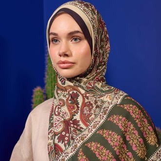 İpekhan Marrakech Koleksiyon Soft Şal 3049 - Orman Yeşili Siyah 07