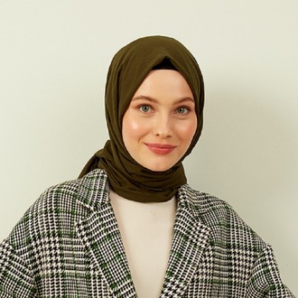 Madame Polo Mio Cazz Şal - Haki