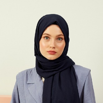 Madame Polo Mio Cazz Şal - Lacivert