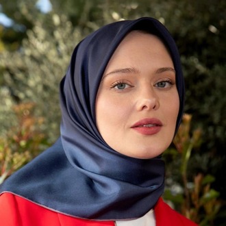 Levidor - Çift Taraflı Twill İpek Eşarp - Menekşe