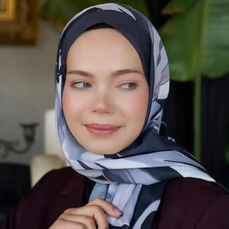 Madame Polo - Seremoni Koleksiyonu Pure Desen Şal - Siyah