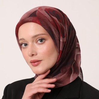 Luvensara - Summer Eşarp | YAKUT BORDO