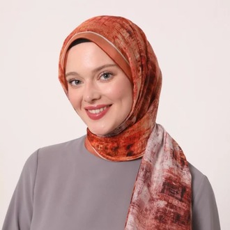 Luvensara Silk Elite Şal | Turuncu