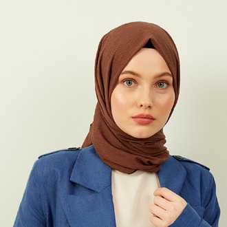 Madame Polo Mio Cazz Şal - Acı Kahve