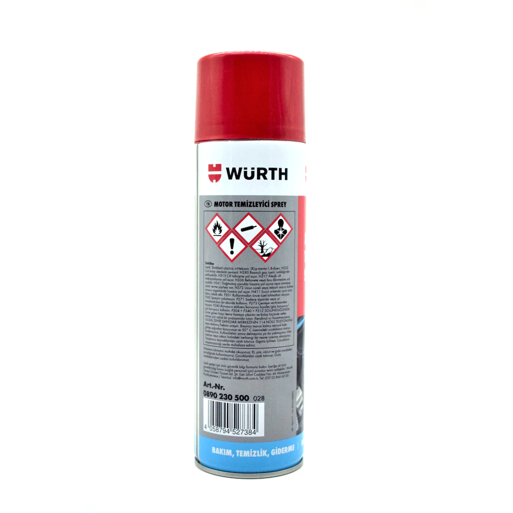 WÜRTH MOTOR YIKAMA SPREYİ 500 ML
