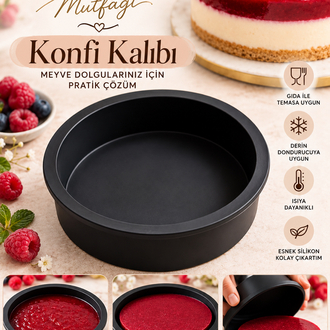 15 cm konfi kalıbı ithal ürün