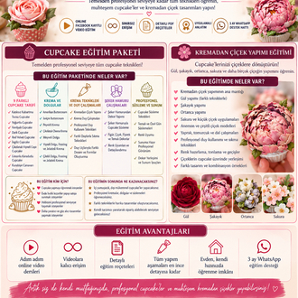 Online cupcake eğitimi kampanya Eski öğrenciler için