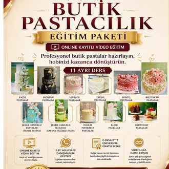 BUTIK PASTACININ BAŞUCU REHBERI KITABI & ONLİNE DERSLER