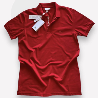 Lacoste Fermuarlı Kırmızı Polo Yaka T-shirt