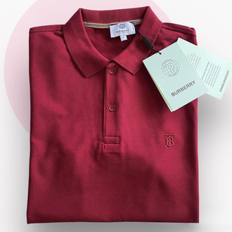Burberry TB Bordo Polo Yaka T-shirt