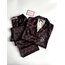 SW0104- Victoria’s Secret Red Heart Uzun Kollu Saten Pijama Takımı