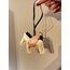 Deri Krem Pegasus Çanta Charm