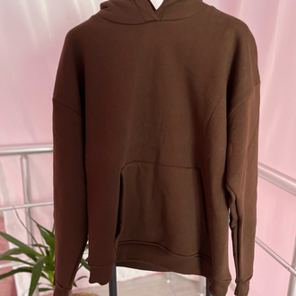 Kahverengi kapüşonlu sweat