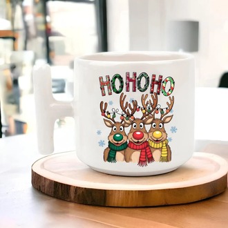 Yeni Yıl Yılbaşı Noel Tasarımlı T Kulp Seramik Kupa