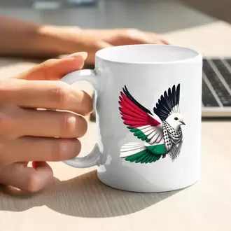 Filistin Tasarımlı Baskılı Kupa Bardak, Gazze Kupa Bardak, Kudüs Kupa Bardağı Klasik