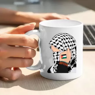 Filistin Tasarımlı Baskılı Kupa Bardak, Gazze Kupa Bardak, Kudüs Kupa Bardağı Klasik
