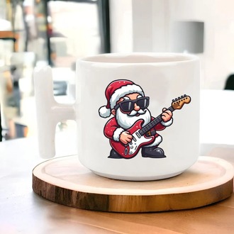 Yeni Yıl Yılbaşı Noel Tasarımlı T Kulp Seramik Kupa