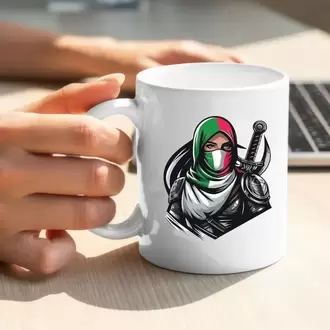 Filistin Tasarımlı Baskılı Kupa Bardak, Gazze Kupa Bardak, Kudüs Kupa Bardağı Klasik