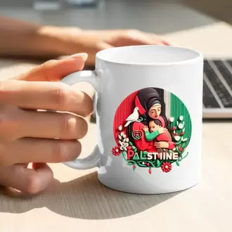 Filistin Tasarımlı Baskılı Kupa Bardak, Gazze Kupa Bardak, Kudüs Kupa Bardağı Klasik