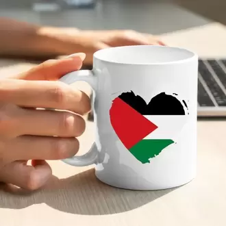 Filistin Tasarımlı Baskılı Kupa Bardak, Gazze Kupa Bardak, Kudüs Kupa Bardağı Klasik