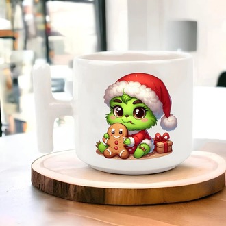 Yeni Yıl Yılbaşı Noel Tasarımlı T Kulp Seramik Kupa