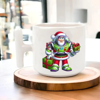 Yeni Yıl Yılbaşı Noel Tasarımlı T Kulp Seramik Kupa