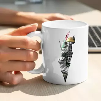 Filistin Tasarımlı Baskılı Kupa Bardak