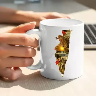 Filistin Tasarımlı Baskılı Kupa Bardak
