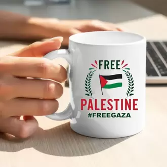Filistin Tasarımlı Baskılı Kupa Bardak, Gazze Kupa Bardak, Kudüs Kupa Bardağı Klasik